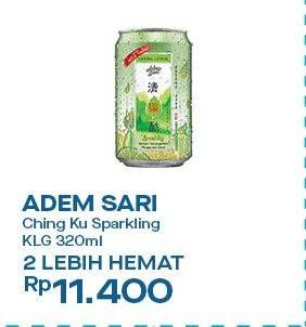 Promo Harga Adem Sari Ching Ku Sparkling Herbal Lemon 320 ml - Indomaret