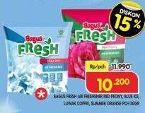 Promo Harga BAGUS Fresh Air Freshener Red Peony, Blue Ice, Luwak Coffee, Summer Orange 50 gr - Superindo