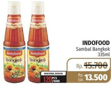 Promo Harga INDOFOOD Sambal Bangkok 335 ml - Lotte Grosir