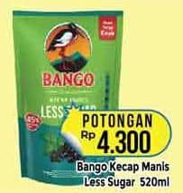 Promo Harga Bango Kecap Manis Less Sugar 520 ml - Hypermart