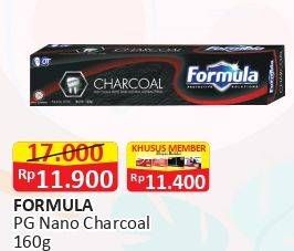 Promo Harga FORMULA Pasta Gigi Charcoal 160 gr - Alfamart