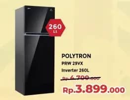 Promo Harga Polytron PRW 29VX Inverter 260L  - Yogya