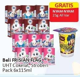 Promo Harga FRISIAN FLAG Susu UHT Milky Chocolate, Strawberry 115 ml - Alfamart