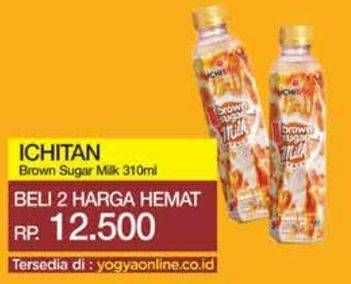 Promo Harga ICHITAN Brown Sugar Milk 310 ml - Yogya
