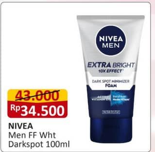 Promo Harga Nivea Men Facial Foam Dark Spot 100 ml - Alfamart