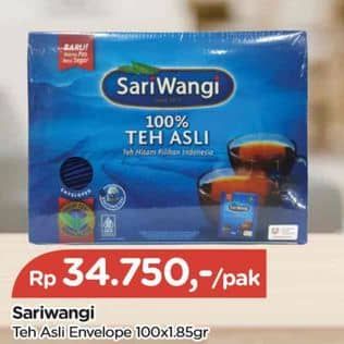 Promo Harga Sariwangi Teh Asli 185 gr - TIP TOP