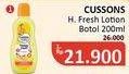 Promo Harga CUSSONS BABY Lotion Happy Fresh 200 ml - Alfamidi