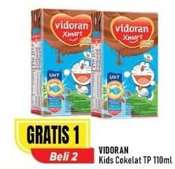 Promo Harga Vidoran Xmart UHT Coklat 115 ml - Alfamart