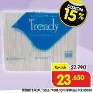 Promo Harga Trendy Tissue Facial Non Perfume 200 sheet - Superindo