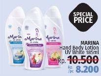 Promo Harga MARINA Hand Body Lotion White 185 ml - LotteMart