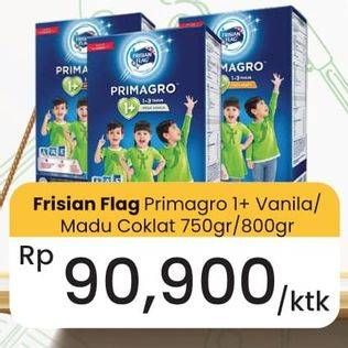 Promo Harga Frisian Flag Primagro 1+ Vanilla, Madu, Cokelat 800 gr - Carrefour