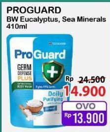 Promo Harga Proguard Body Wash Daily Cleansing With Eucalyptus, Daily Purifying With Sea Minerals 450 ml - Alfamart
