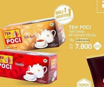 Promo Harga Cap Poci Teh Celup All Variants per 25 pcs 2 gr - LotteMart