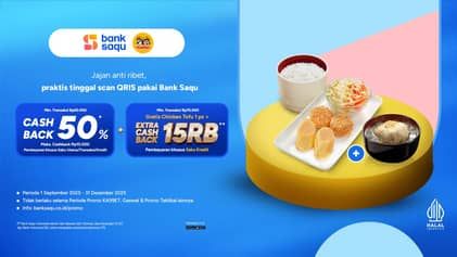 Promo Harga Cashback 50%  - HokBen