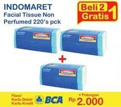 Promo Harga INDOMARET Facial Tissue Non Perfumed 220 pcs - Indomaret