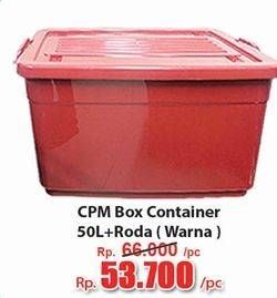 Promo Harga CPM Container Box + Roda Warna 50000 ml - Hari Hari