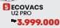 Ecovacs U2 Pro Robotics Vacuum  Harga Promo Rp3.999.000