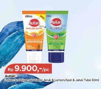 Promo Harga Autan Lotion Anti Nyamuk Jeruk Lemon 50 ml - TIP TOP
