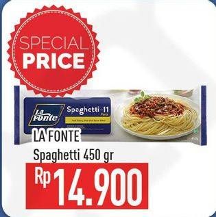 Promo Harga LA FONTE Spaghetti 450 gr - Hypermart