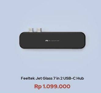 Promo Harga FEELTEK Jet Glass 7 in 2 USB-C Hub  - iBox