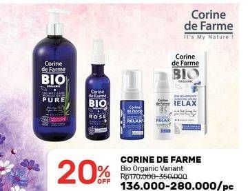 Promo Harga CORINE DE FARME Bio Organic Variant  - Guardian