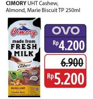 Promo Harga Cimory Susu UHT Cashew, Marie Biscuits, Almond 250 ml - Alfamidi
