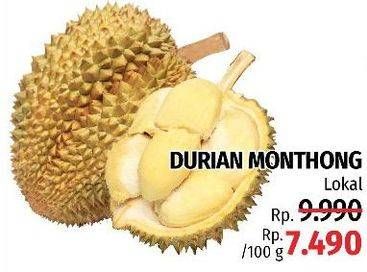 Promo Harga Durian Monthong Lokal per 100 gr - LotteMart