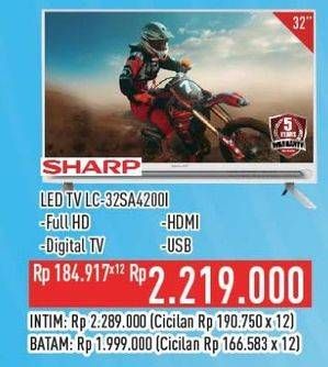 Promo Harga Sharp LC-32SA4200i | LED TV  - Hypermart