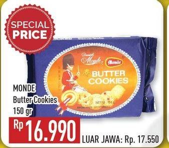 Promo Harga MONDE Butter Cookies 150 gr - Hypermart