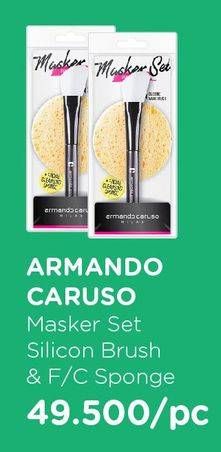 Promo Harga ARMANDO CARUSO Silicone Mask Brush Masker Applicator + Sponge  - Watsons