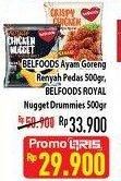 Promo Harga BELFOODS Ayam Goreng Renyah 500gr/Drummies 500gr  - Hypermart