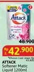 Promo Harga Attack Detergent Liquid Plus Softener 1200 ml - Alfamidi
