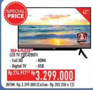 Promo Harga SHARP 2T-C42BD1i | LED TV 42"  - Hypermart