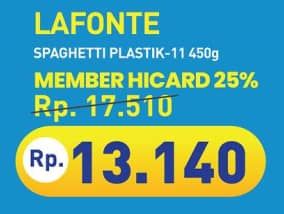 Promo Harga La Fonte Spaghetti 11 450 gr - Hypermart