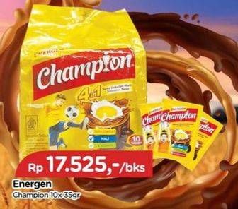 Promo Harga Energen Sereal Champion Cokelat per 10 sachet 35 gr - TIP TOP