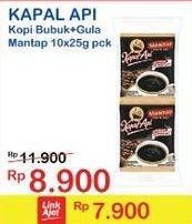 Promo Harga Kapal Api Kopi Mantap + Gula per 10 sachet 25 gr - Indomaret