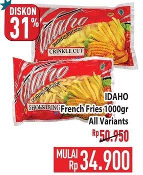 Promo Harga Idaho French Fries All Variants 1000 gr - Hypermart