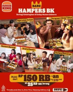Promo Harga Hampers BK  - Burger King