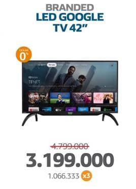 Branded Full HD Led TV 43"  Diskon 33%, Harga Promo Rp3.199.000, Harga Normal Rp4.799.000, 42