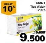 Promo Harga GIANT Tisu Wajah 200 pcs - Giant