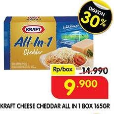 Promo Harga KRAFT All in 1 Cheddar 165 gr - Superindo