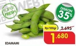 Promo Harga Edamame per 100 gr - Superindo