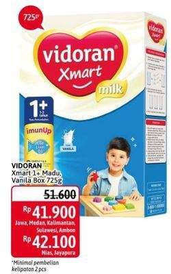 Promo Harga VIDORAN Xmart 1+ Madu, Vanilla 725 gr - Alfamidi