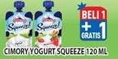 Promo Harga CIMORY Squeeze Yogurt 120 gr - Hypermart