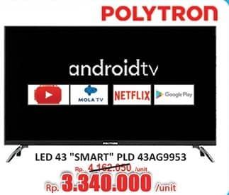 Promo Harga Polytron PLD 43AG9953 Android LED TV  - Hari Hari