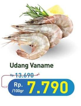 Udang Vanamae per 100 gr Diskon 43%, Harga Promo Rp7.790, Harga Normal Rp13.690