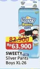 Promo Harga Sweety Silver Pants Boys XL26 26 pcs - Alfamart