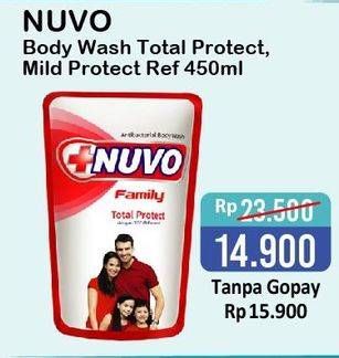 Promo Harga NUVO Body Wash Total Protect, Mild Protect 450 ml - Alfamart