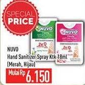 Promo Harga NUVO Hand Sanitizer Fresh Blossom, Spring Nature 18 ml - Hypermart