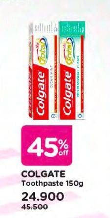 Promo Harga COLGATE Toothpaste Total All Variants 150 gr - Watsons